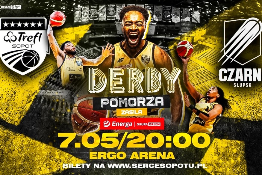 Derby Pomorza w Słupsku. Czarni podejmują Trefl Sopot