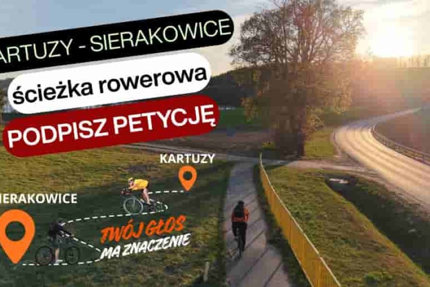 Droga Kartuzy–Sierakowice. Rowerzyści walczą o nową trasę