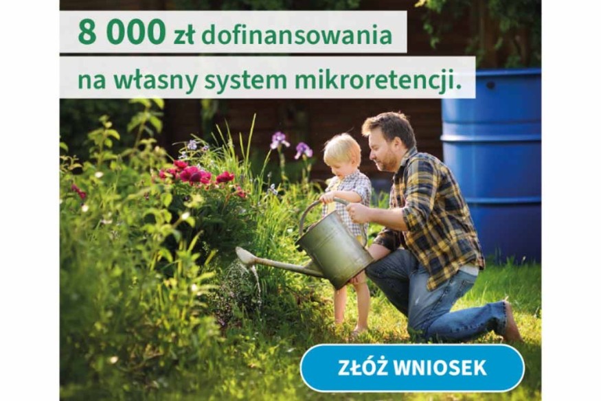 Do 8 tys. zł na deszczówkę. NFOŚiGW ogłasza nowy nabór