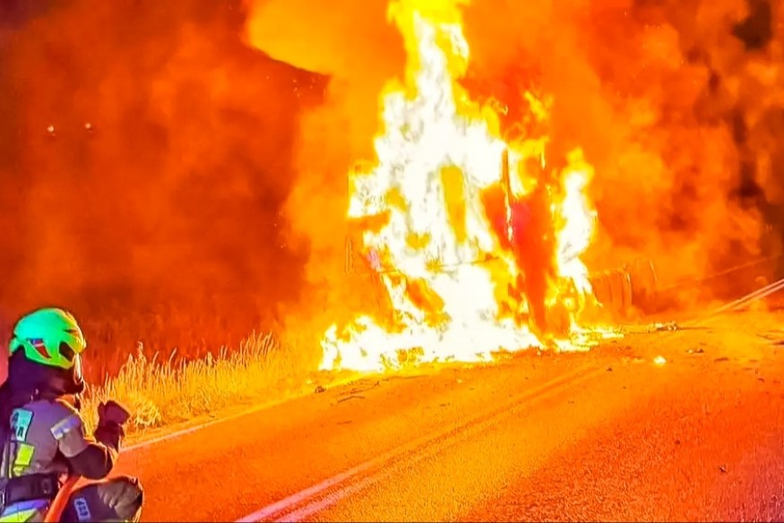 Nocna tragedia na Pomorzu. Nie żyje 19-latek, pożar w Bojanie