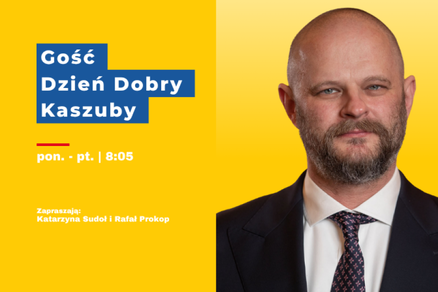 Inwestycje i współpraca z biznesem. Burmistrz Skarszew gościem Dzień Dobry Kaszuby