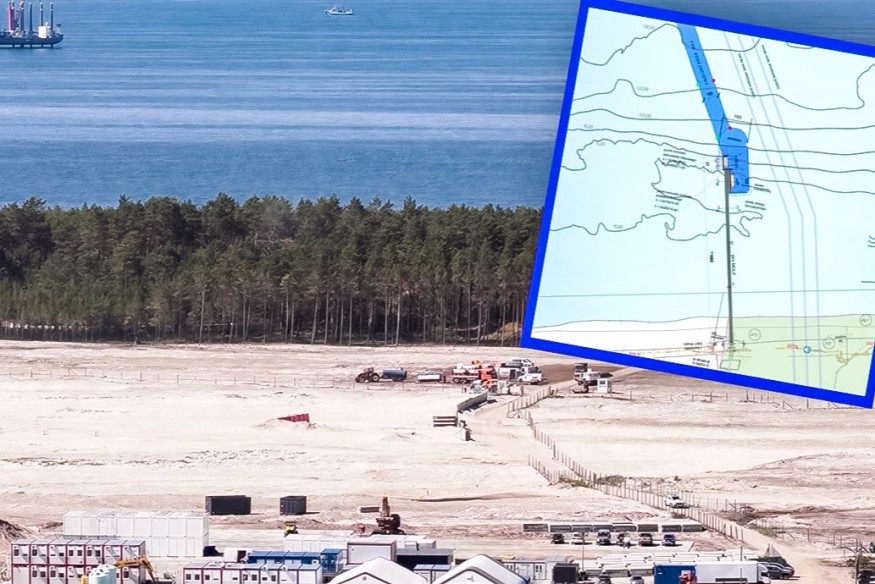 Pomost-gigant dla elektrowni jądrowej niedaleko Słajszewa