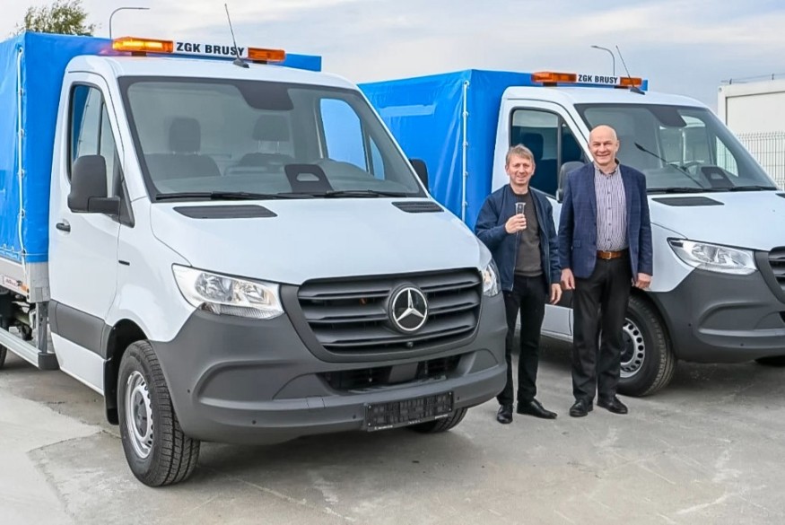 Nowe elektryki w Brusach. ZGK odebrał zeroemisyjne furgony